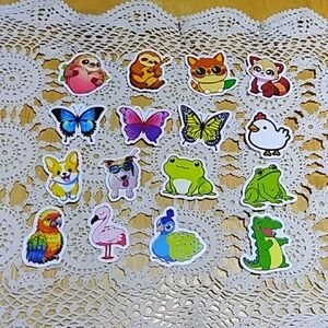Cute animals, Tear-resistant Multi-use Stickers